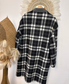 Manteau réversible gris