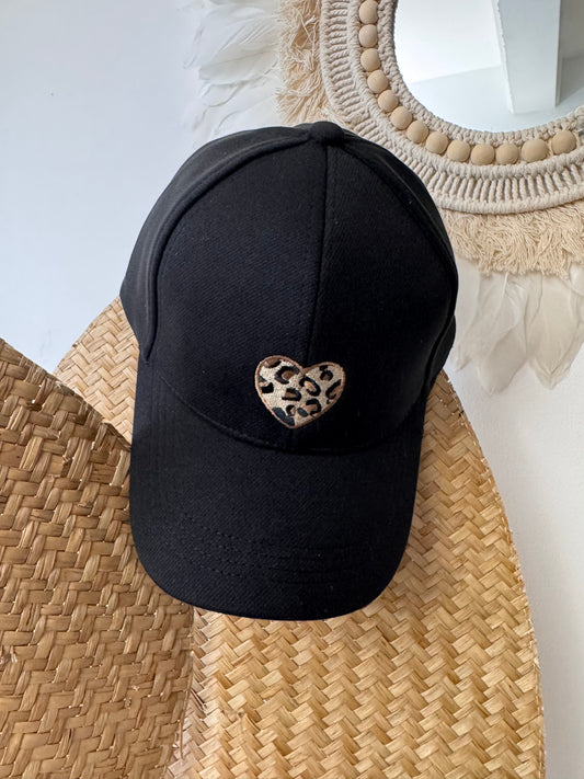 Casquette love noire