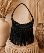 Sac boule bohème noir