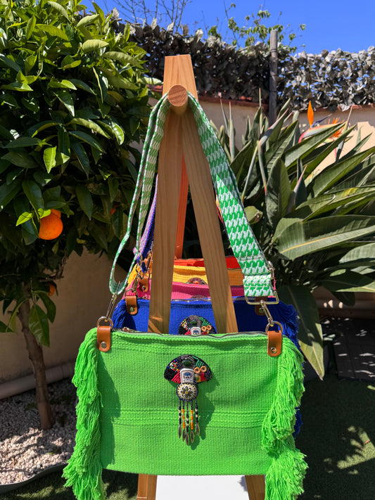 Sac bohème vert