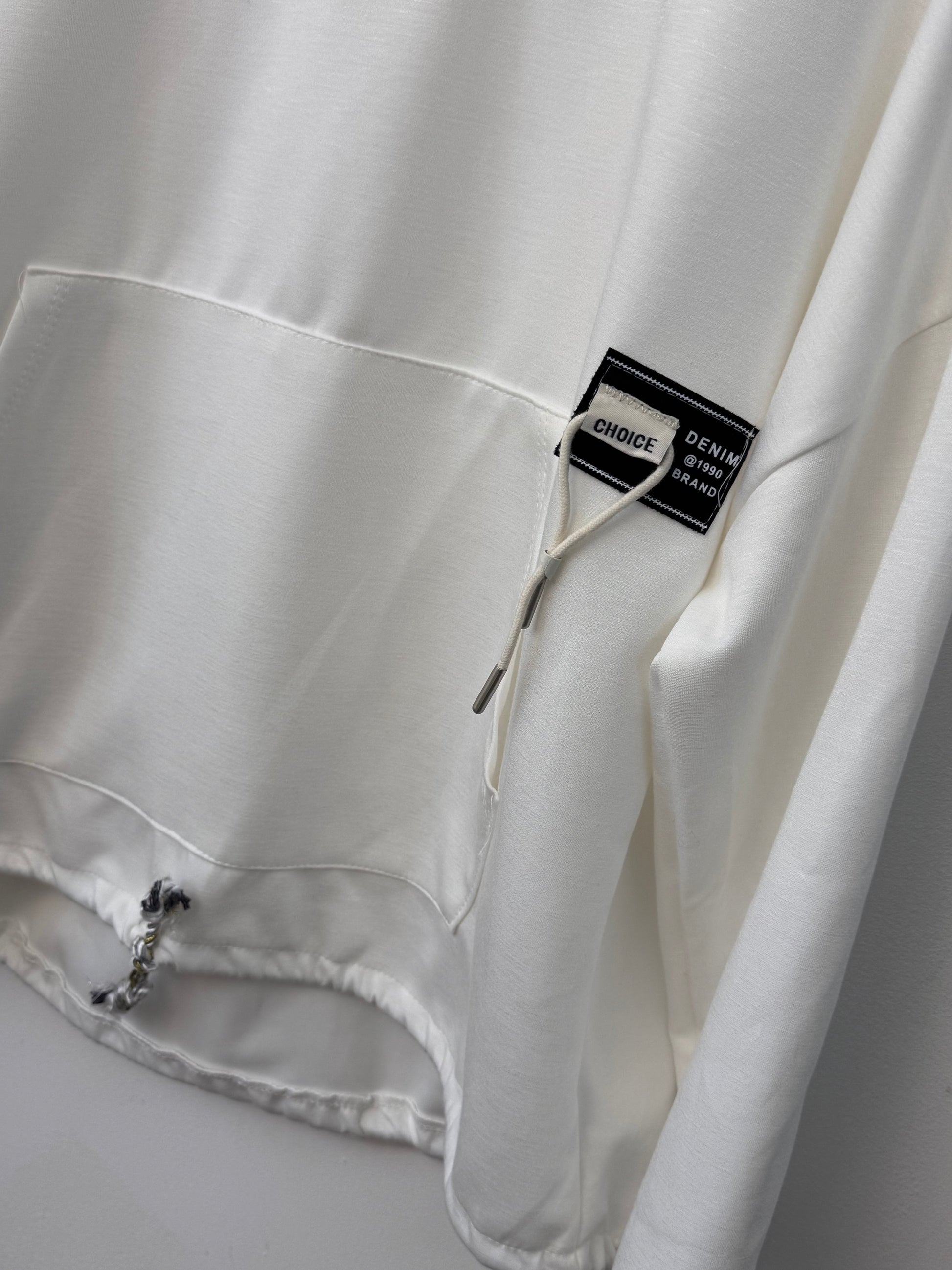 Sweat-shirt blanc Mael