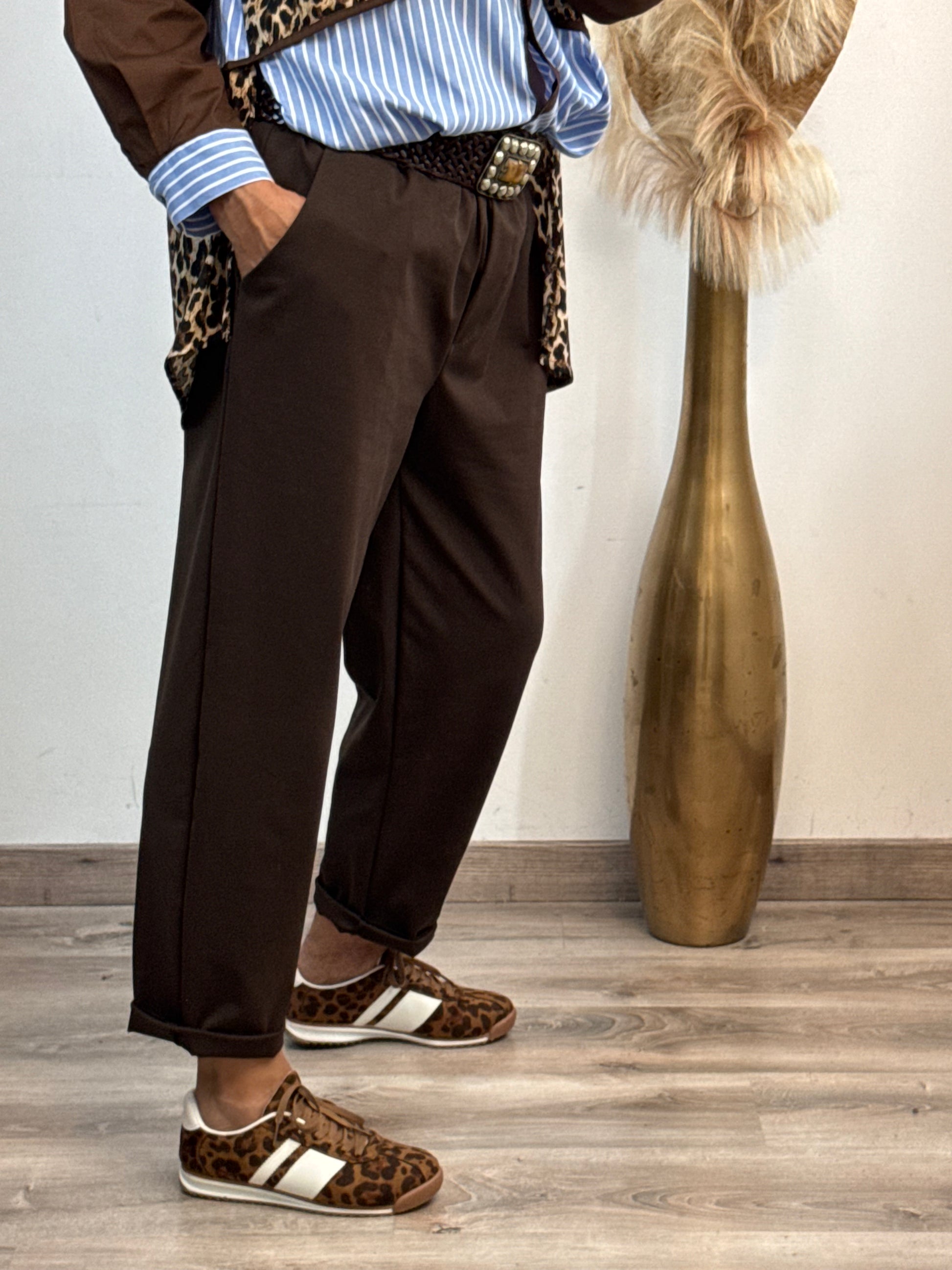 Pantalon Sacha marron TU 42/50