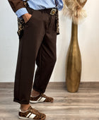 Pantalon Sacha marron TU 42/50