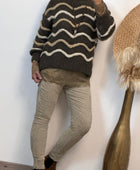 Pull d’hiver marron taupe