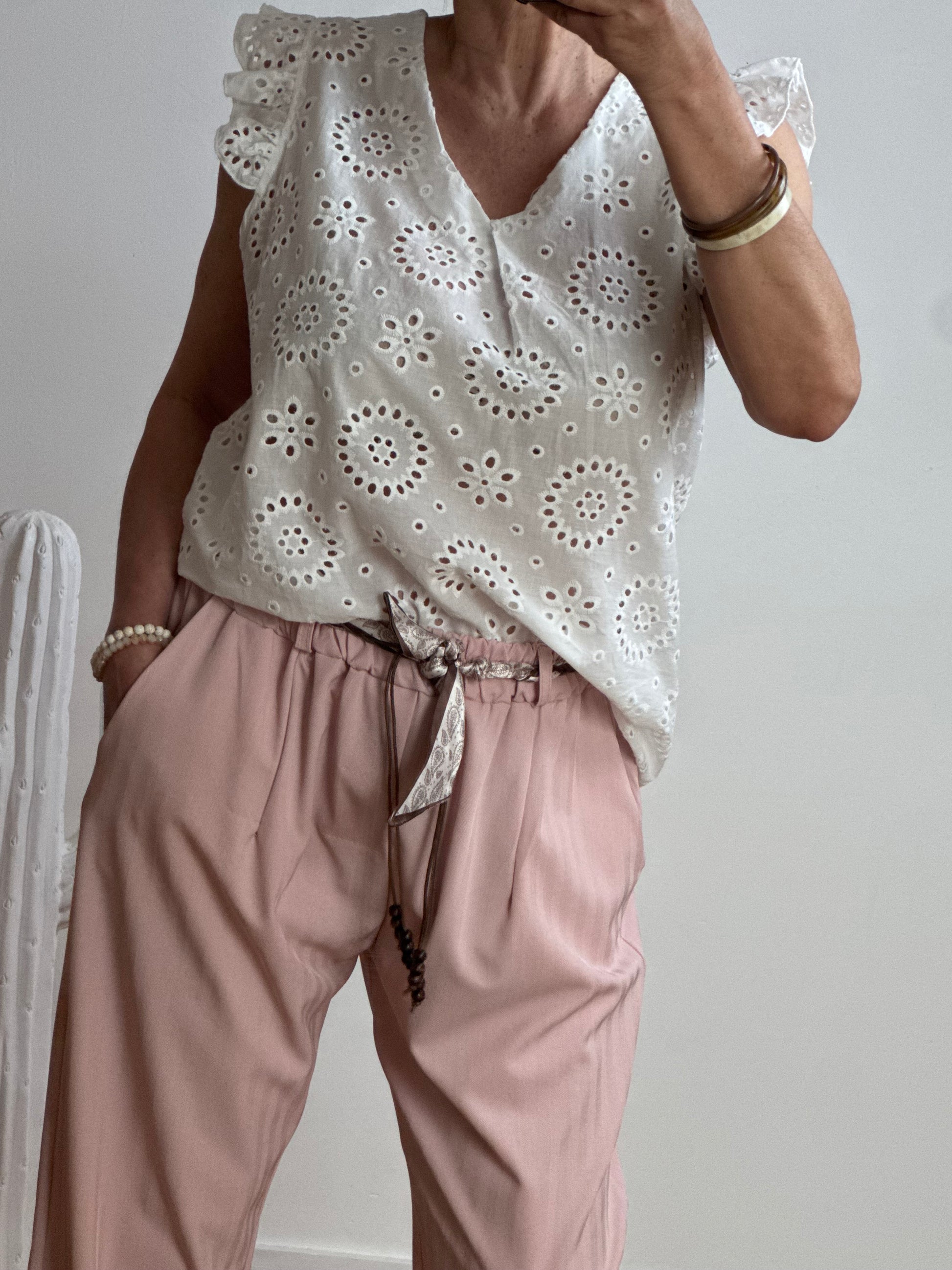 Blouse Louisette blanche TU 38/46