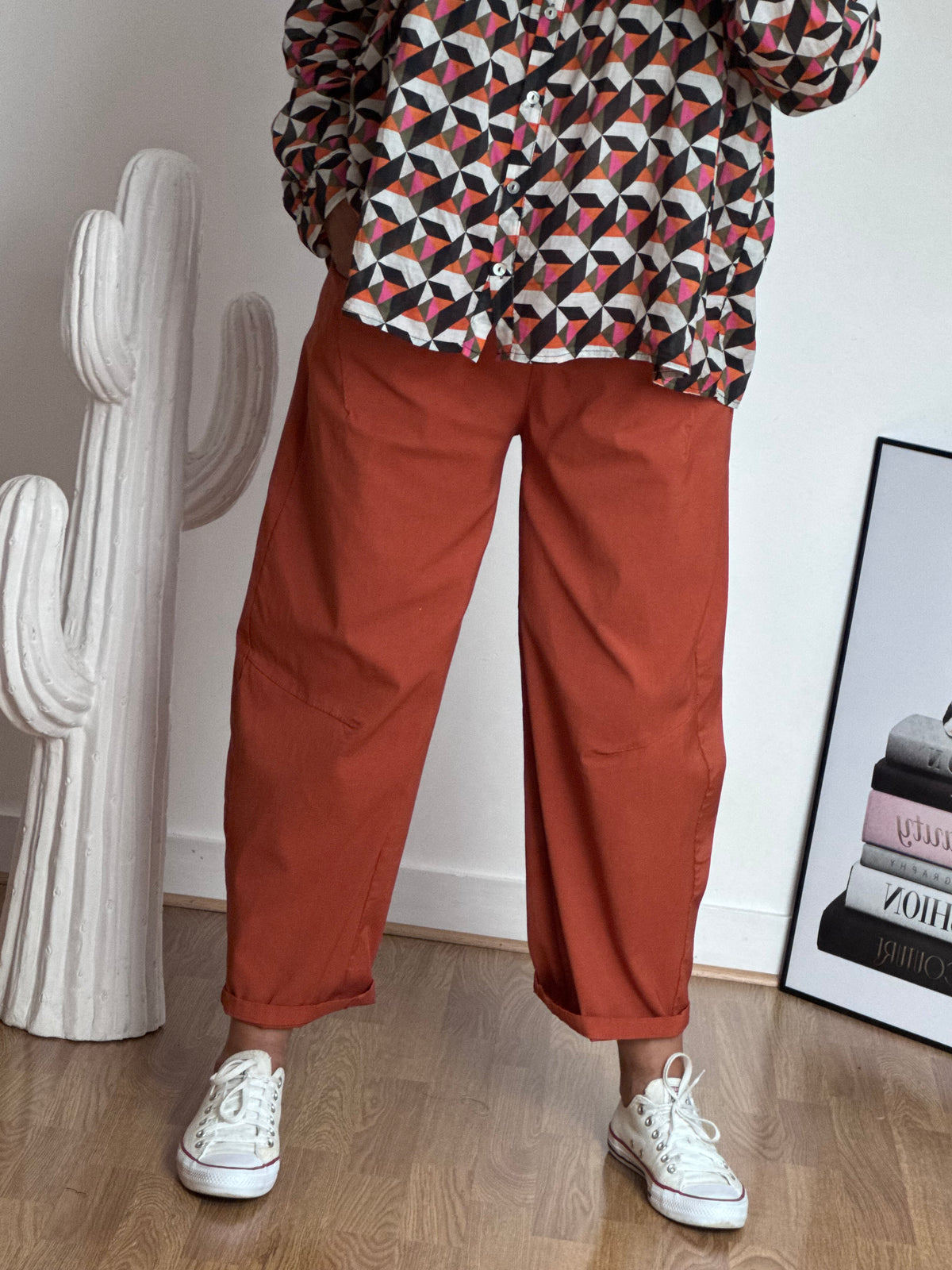 Pantalon Nino terracotta
