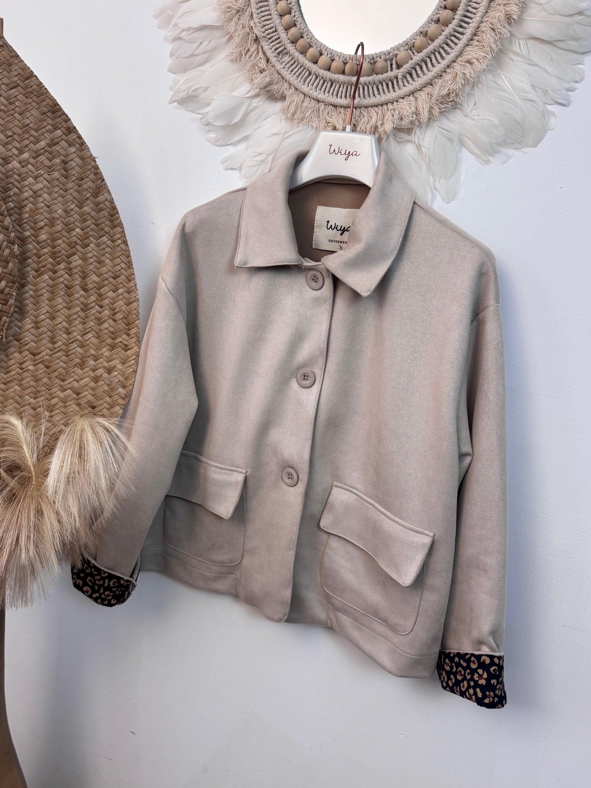 Veste suédine beige TU 36/42