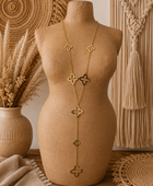 Collier trèfles doré