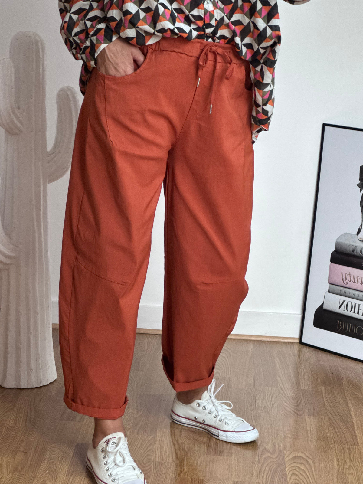 Pantalon Nino terracotta