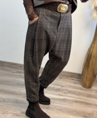 Pantalon saroual à carreaux