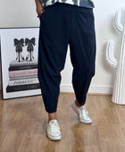 Pantalon style japonais marine
