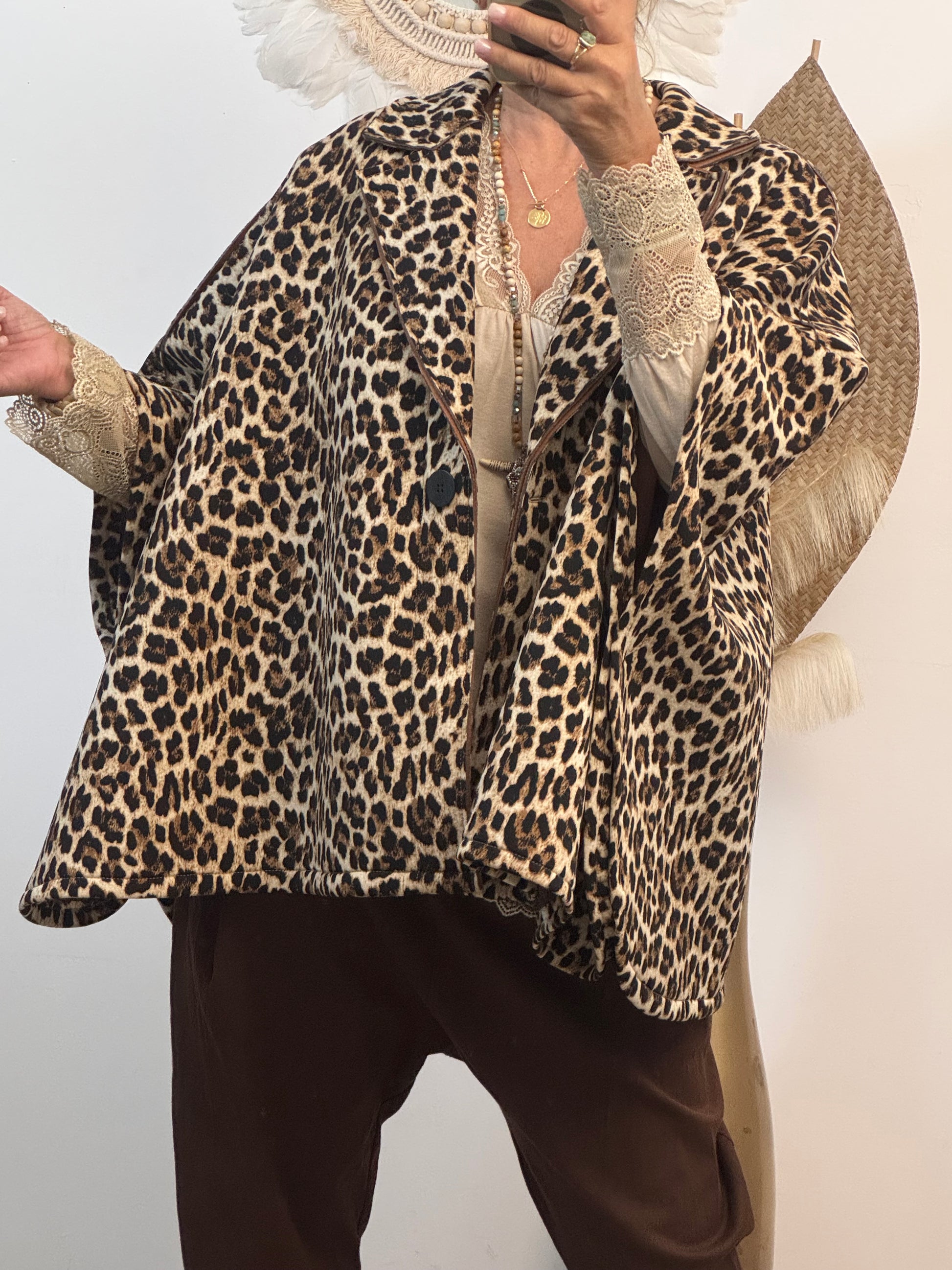 Veste poncho Léo