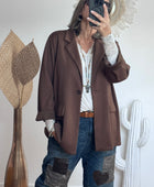 Veste blazer casuel marron TU 40/48