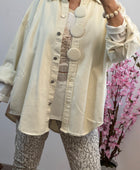 Veste Nina jeans crème