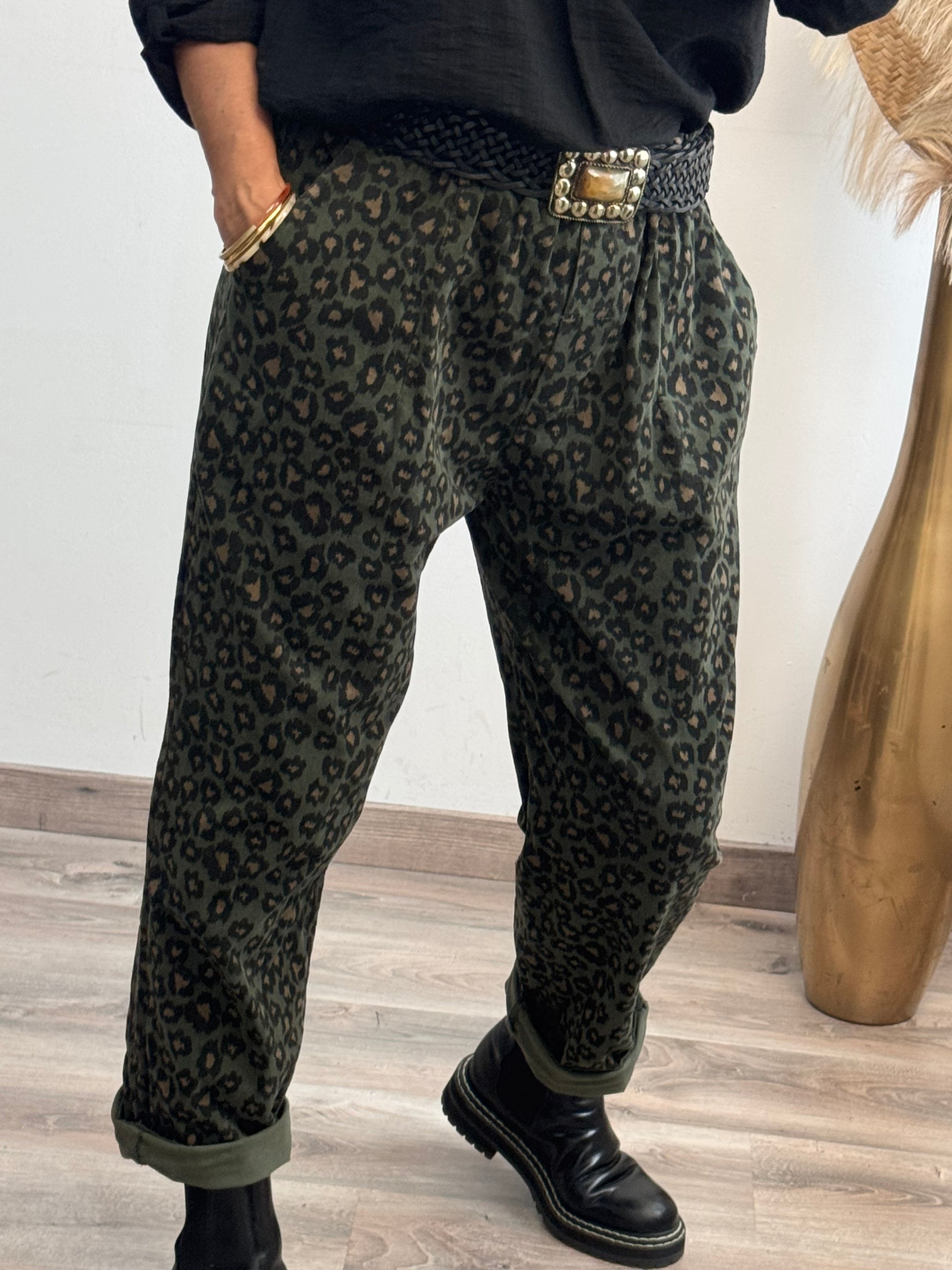 Pantalon Tiago kaki