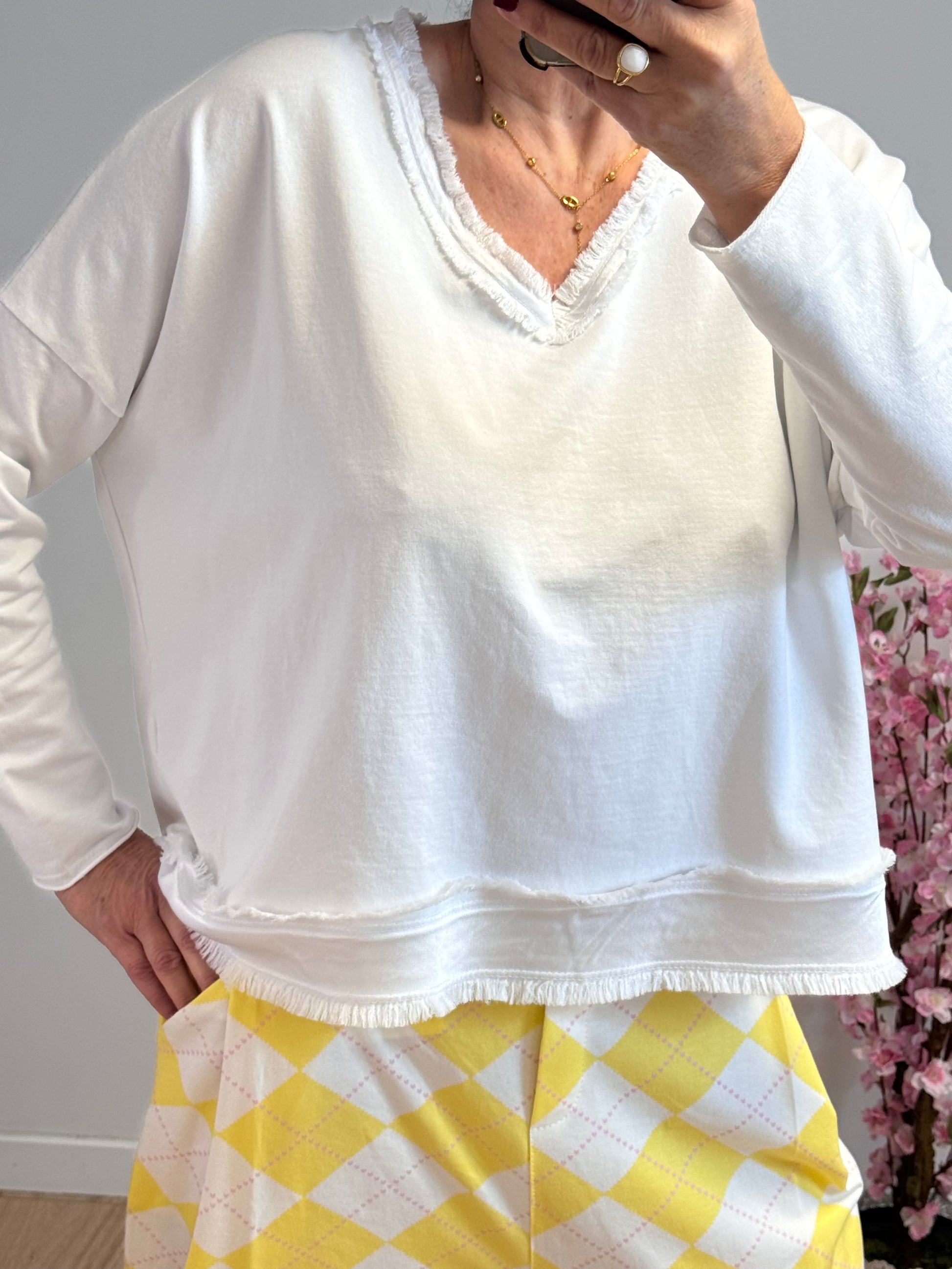 Teeshirt blanc oversize