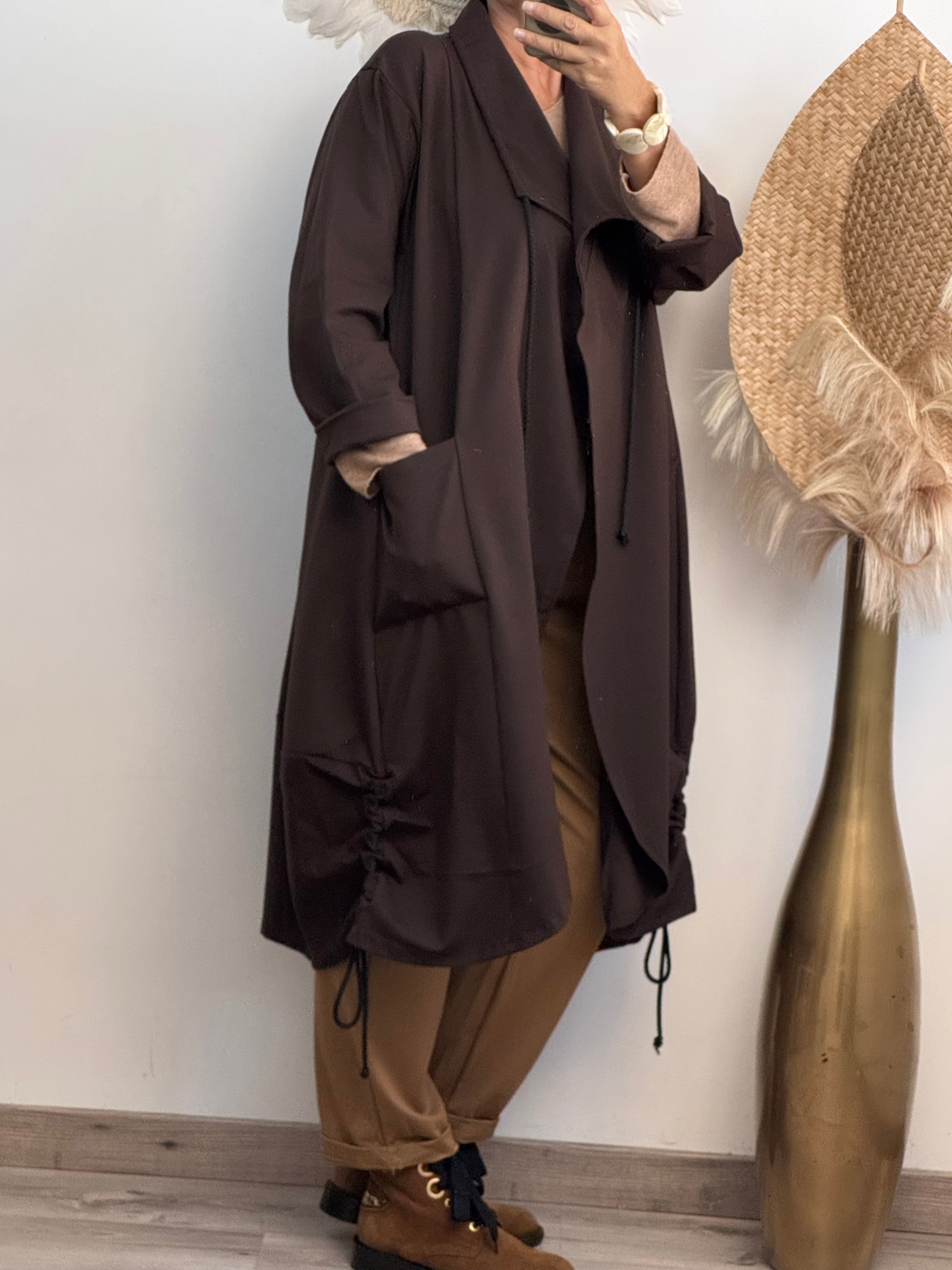 Manteau Authur marron