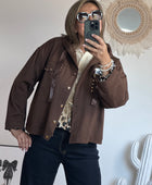 Veste casuel gold marron