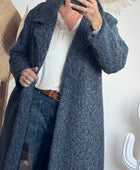 Manteau moumoute bleu