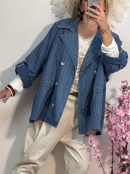 Veste wiya jeans bleu