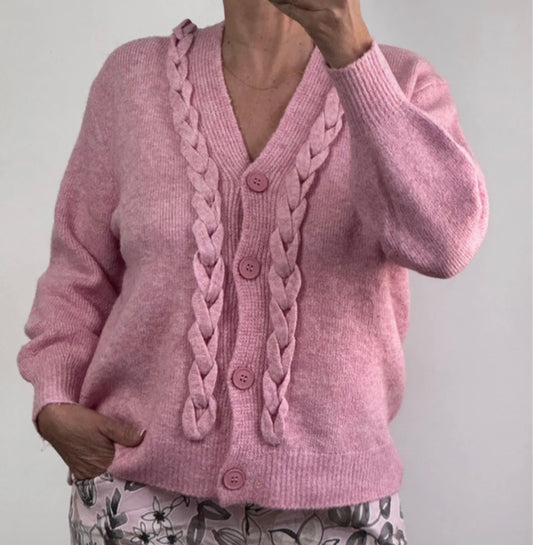 Gilet Juliette rose