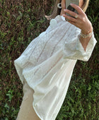 Chemise Lolita broderie blanche