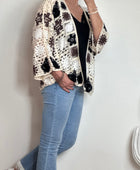Gilet crochet noir