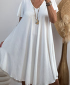 Robe d’été évasée blanche TU 40/48