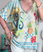 Haut oversize Don’t give up