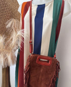 Sac cuir véritable brique