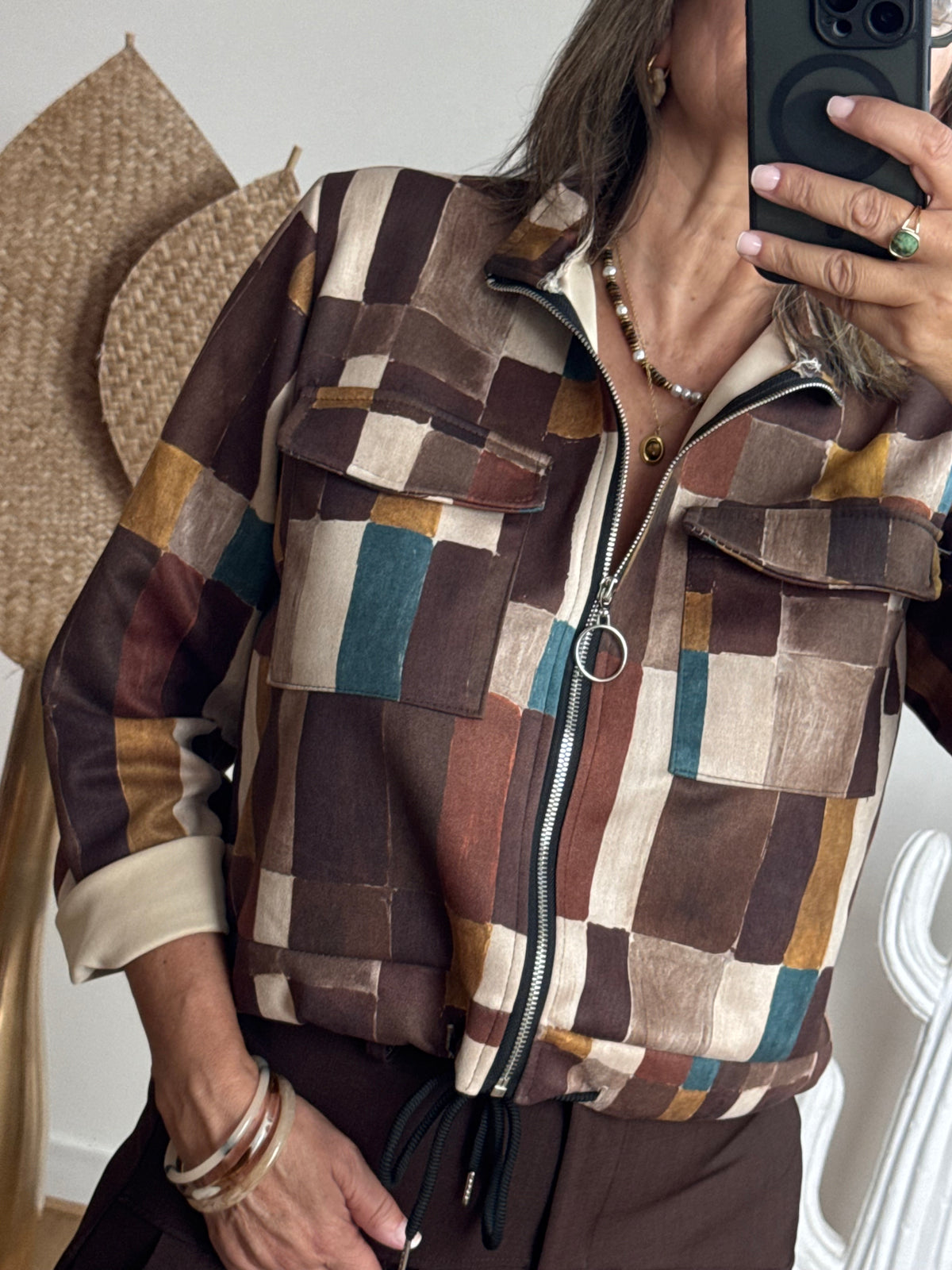 Veste Ambre marron