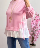 Sweat-shirt chemise rose TU 36/44