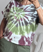 Sweat tie and dye marron/kaki