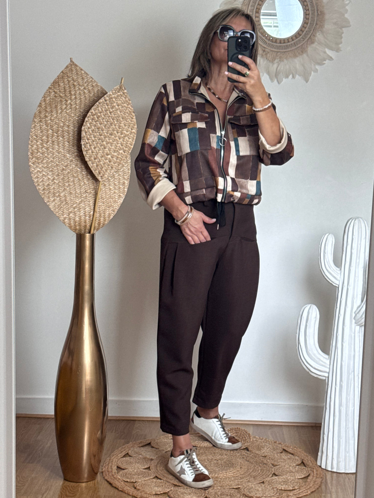 Veste Ambre marron