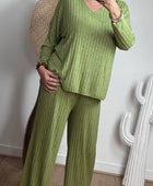 Ensemble cocooning vert pistache