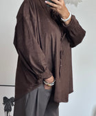 Chemise ou veste Louisa marron