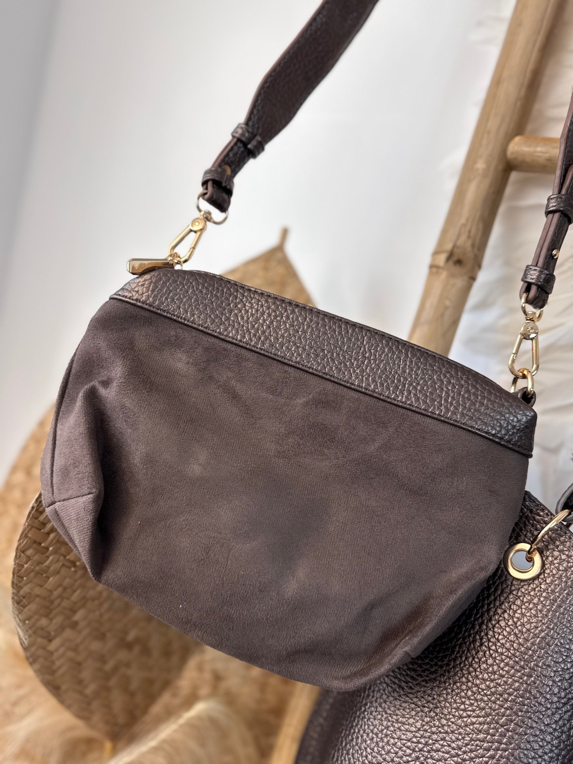 Sac bronze Alban +pochette