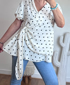 Blouse pois blanche TU 44/50