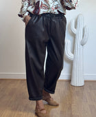 Pantalon SIENNA 🤎 similicuir marron TU 38/46