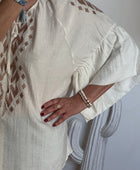 Blouse Elise blanc cassé