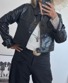 Blouson similicuir croco TU 36/44