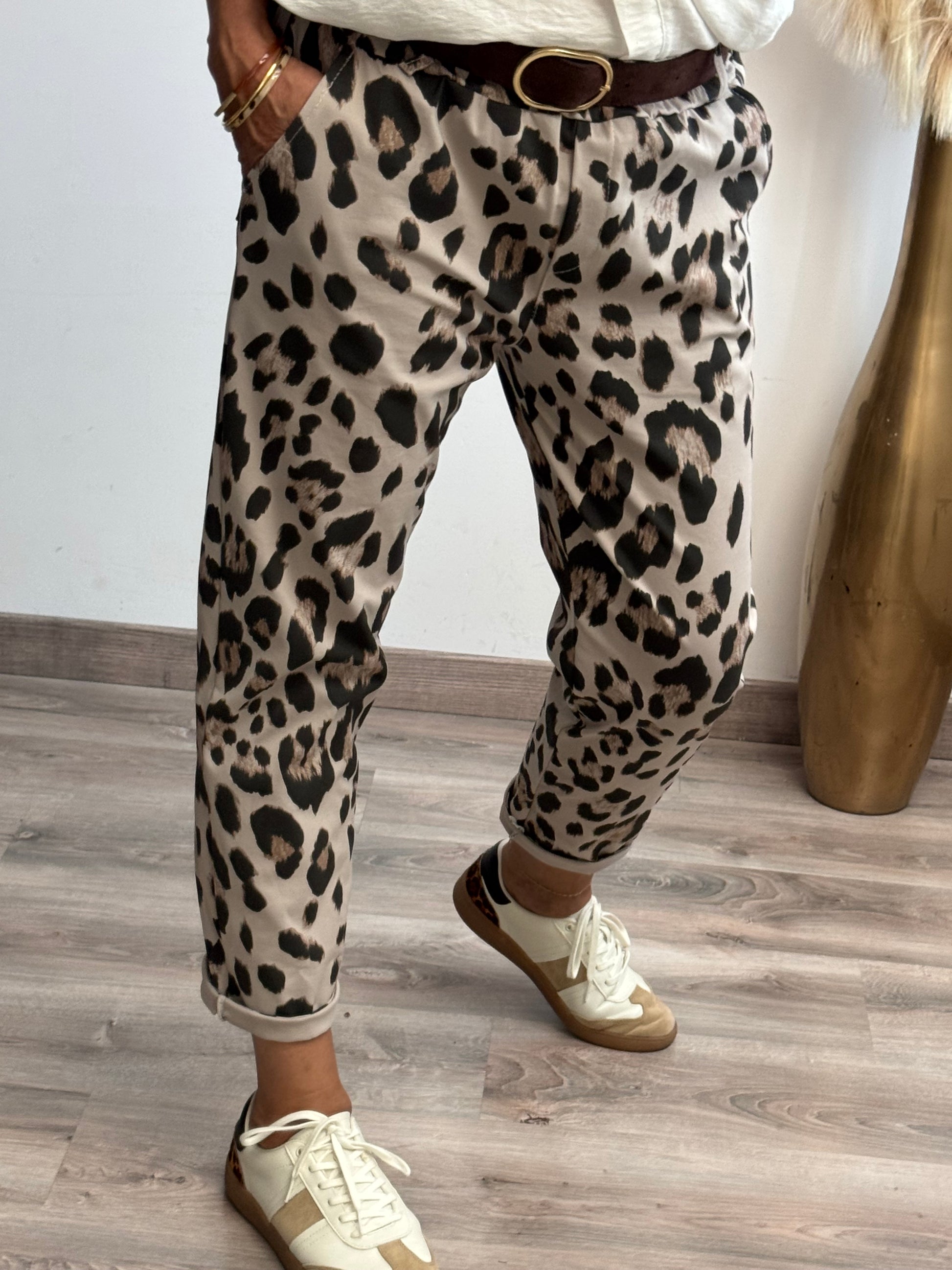 Pantalon Léo beige