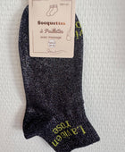 Socquettes paillettes la vie en rose