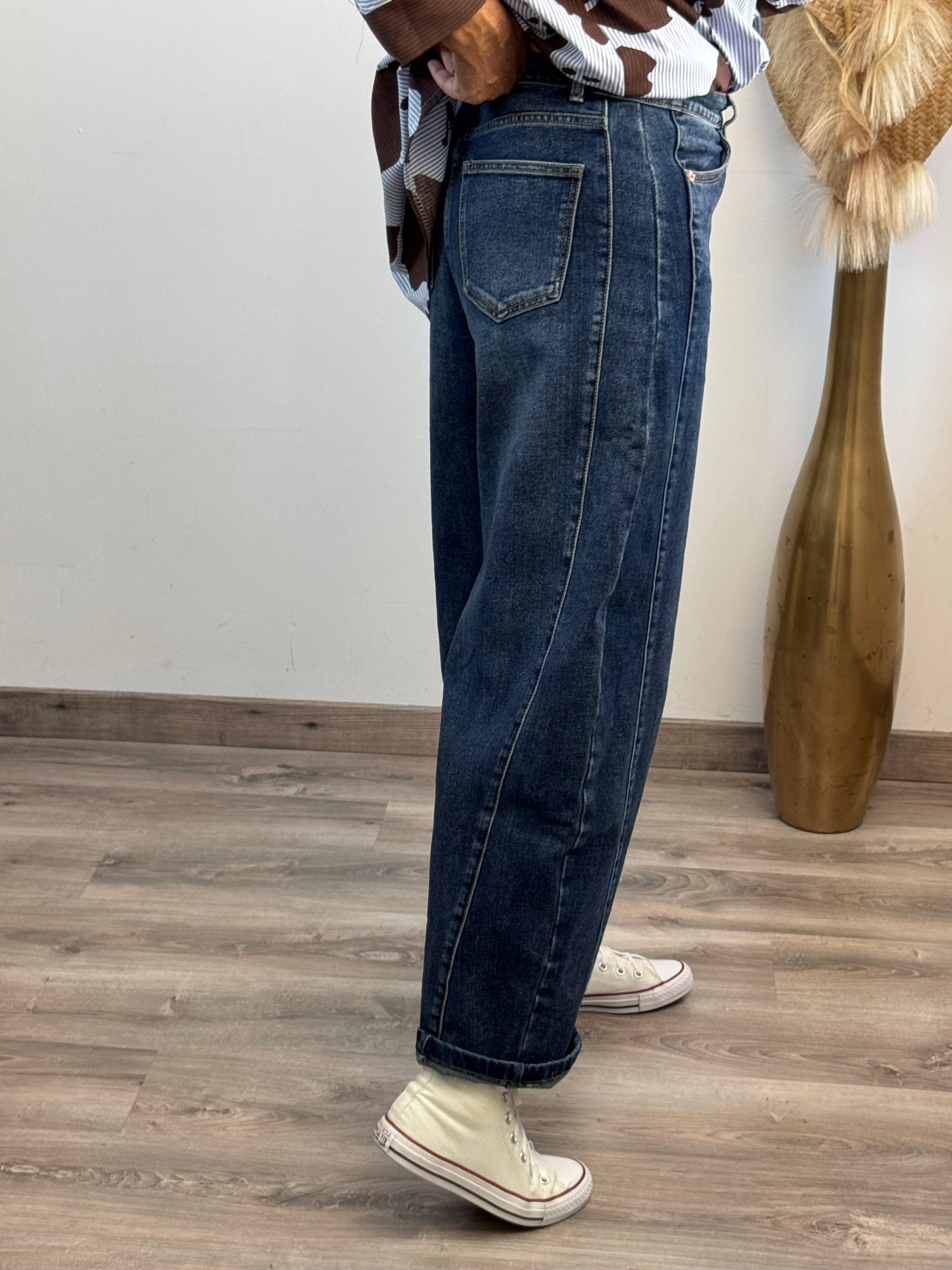 Jeans balloon bleu