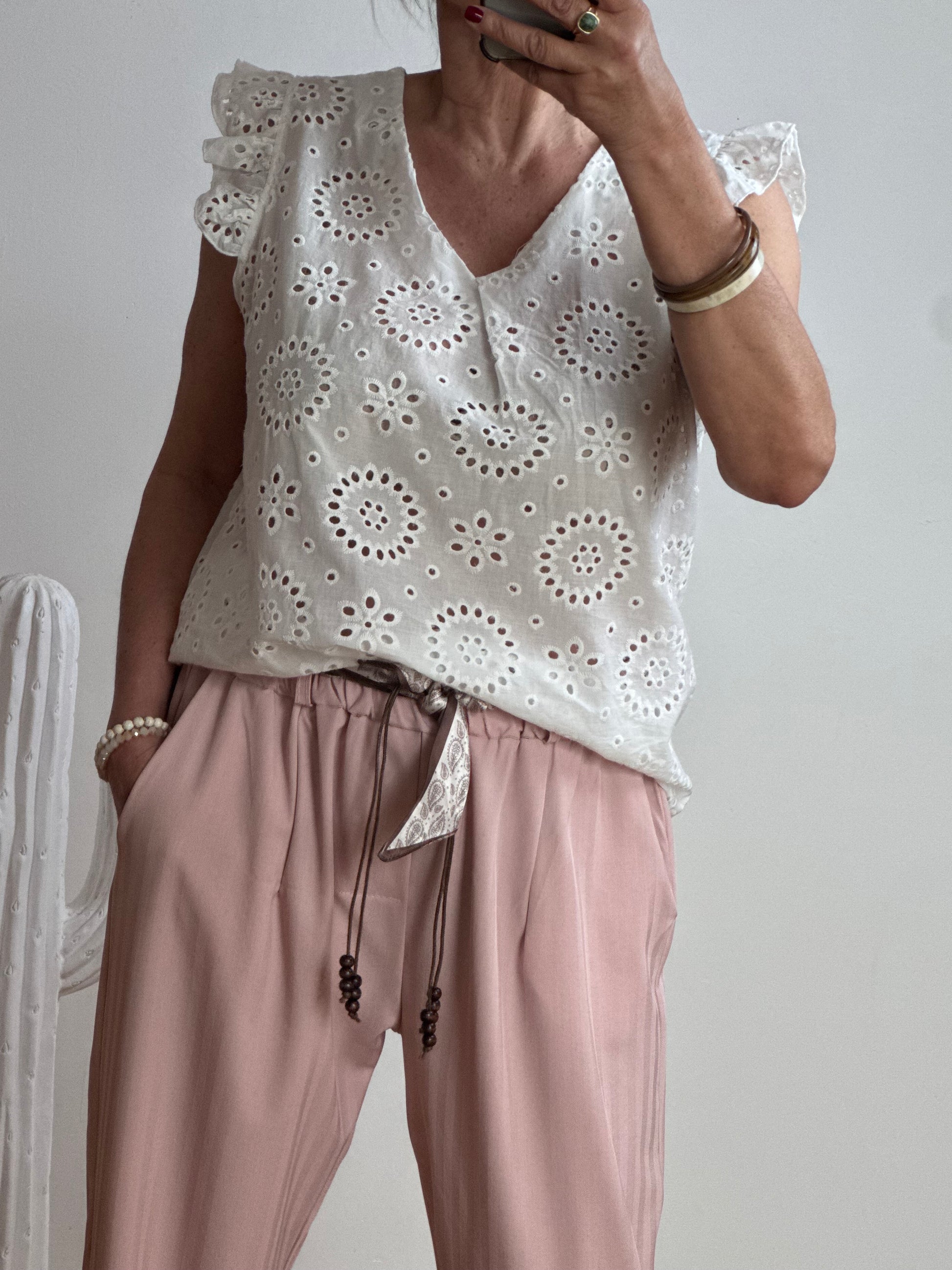 Blouse Louisette blanche TU 38/46