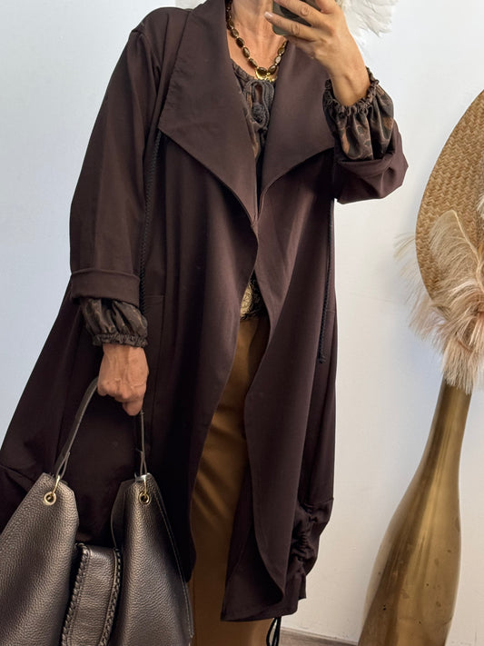 Manteau Authur marron