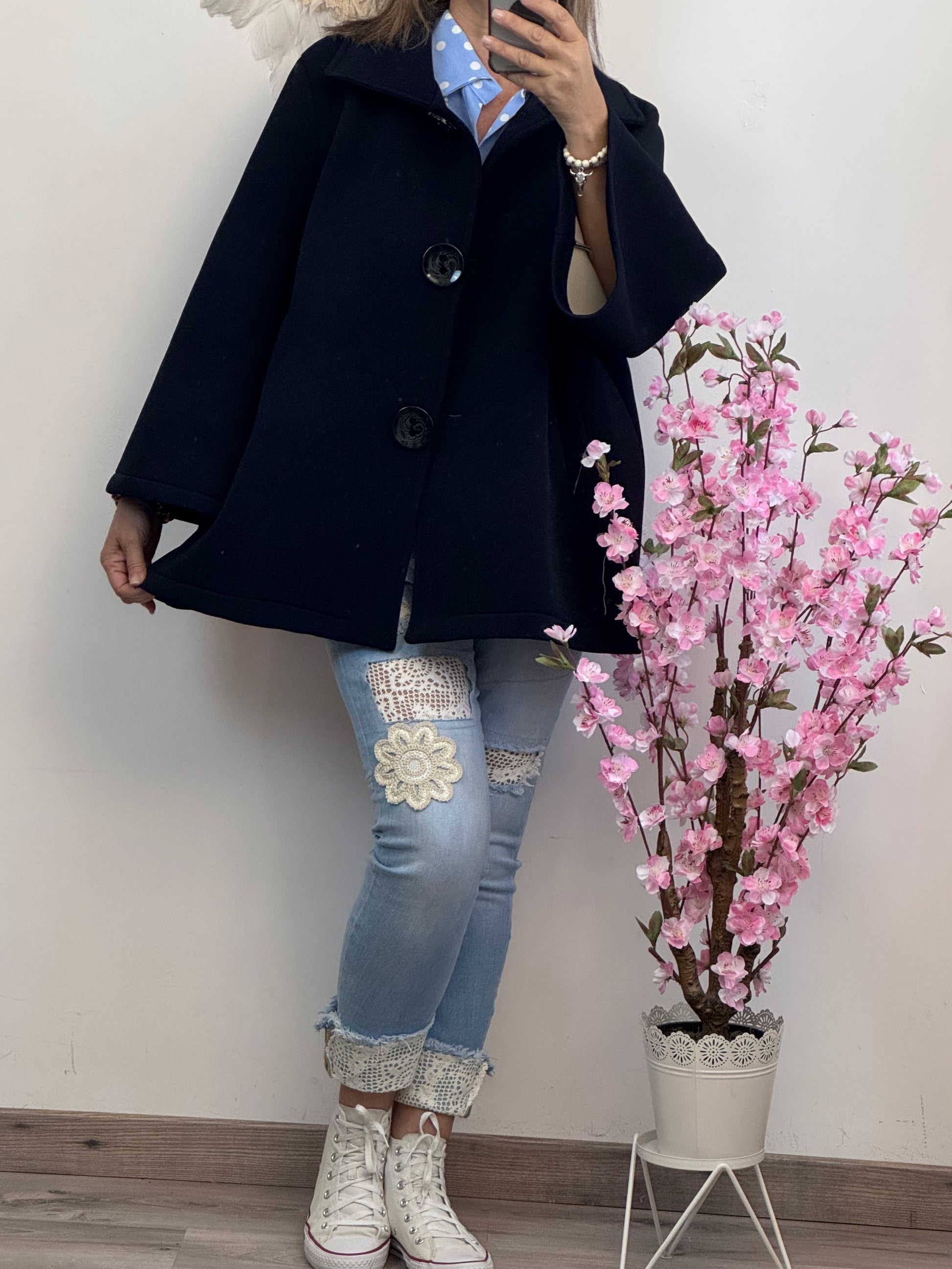 Veste évasée marine TU 42/48