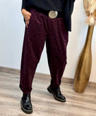 Pantalon Léo lie de vin