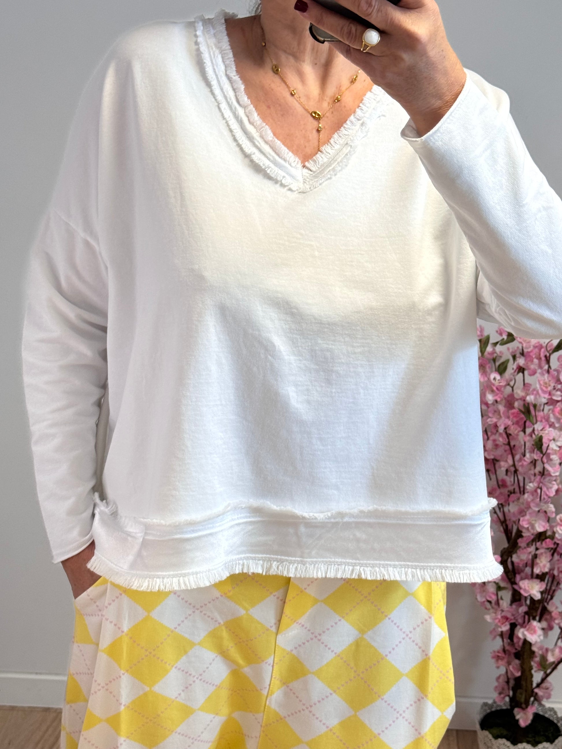 Teeshirt blanc oversize