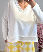 Teeshirt blanc oversize